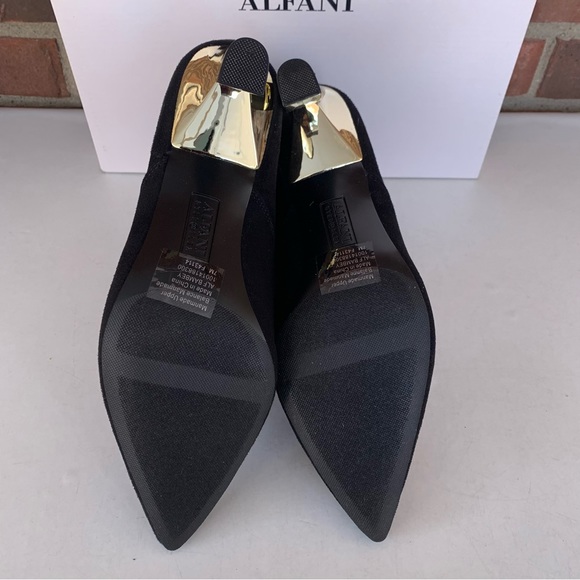 Alfani Bambey Black Fabric Block Heel Ankle Boots Women’s US 7 M NEW - Picture 6 of 8